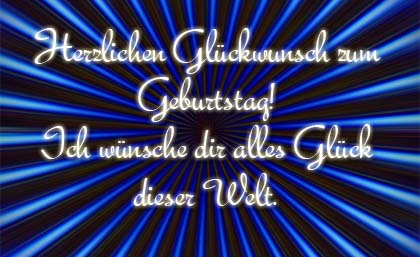 Viel Glück zum Geburtstag