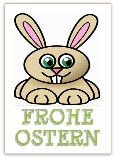 Lustige Karte zu Ostern